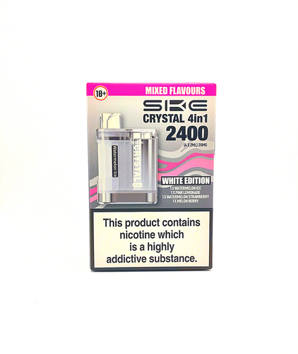 SKE 2400 Crystal 4 in 1 Disposable - White Edition