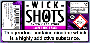 Sweet Nicotine Boost - Wick Addiction