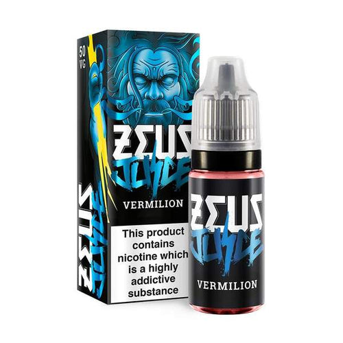 Zeus Juice - Vermilion 10ml 50/50 - Mg Options - Wick Addiction