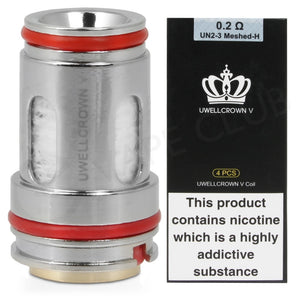 Uwell Crown 5 0.23OHM Coils 5Pack - Wick Addiction